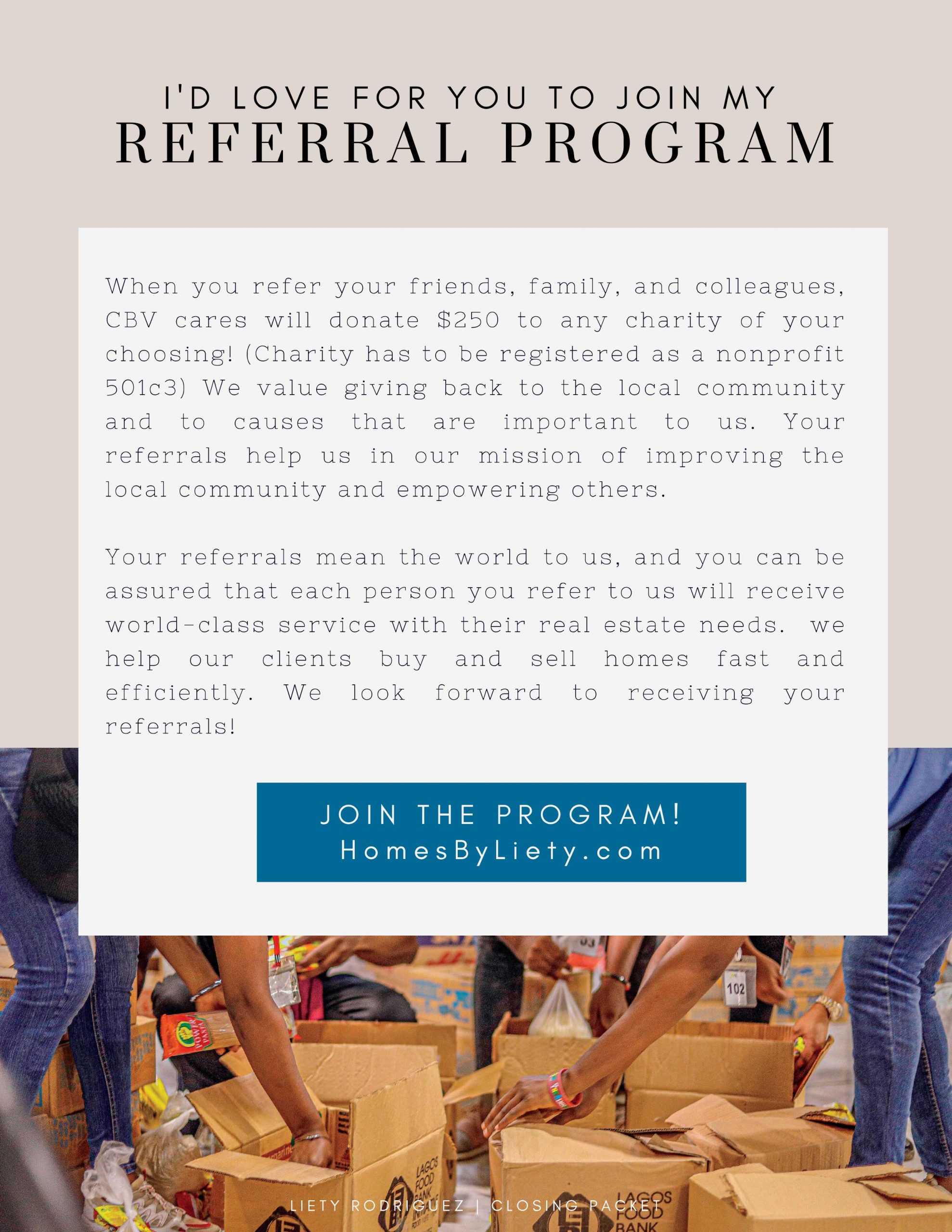 Join my referral program